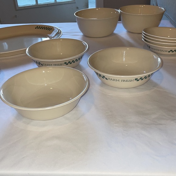 Vintage Corelle Farm Fresh dinnerware 10 PIECE SET - Picture 5 of 10